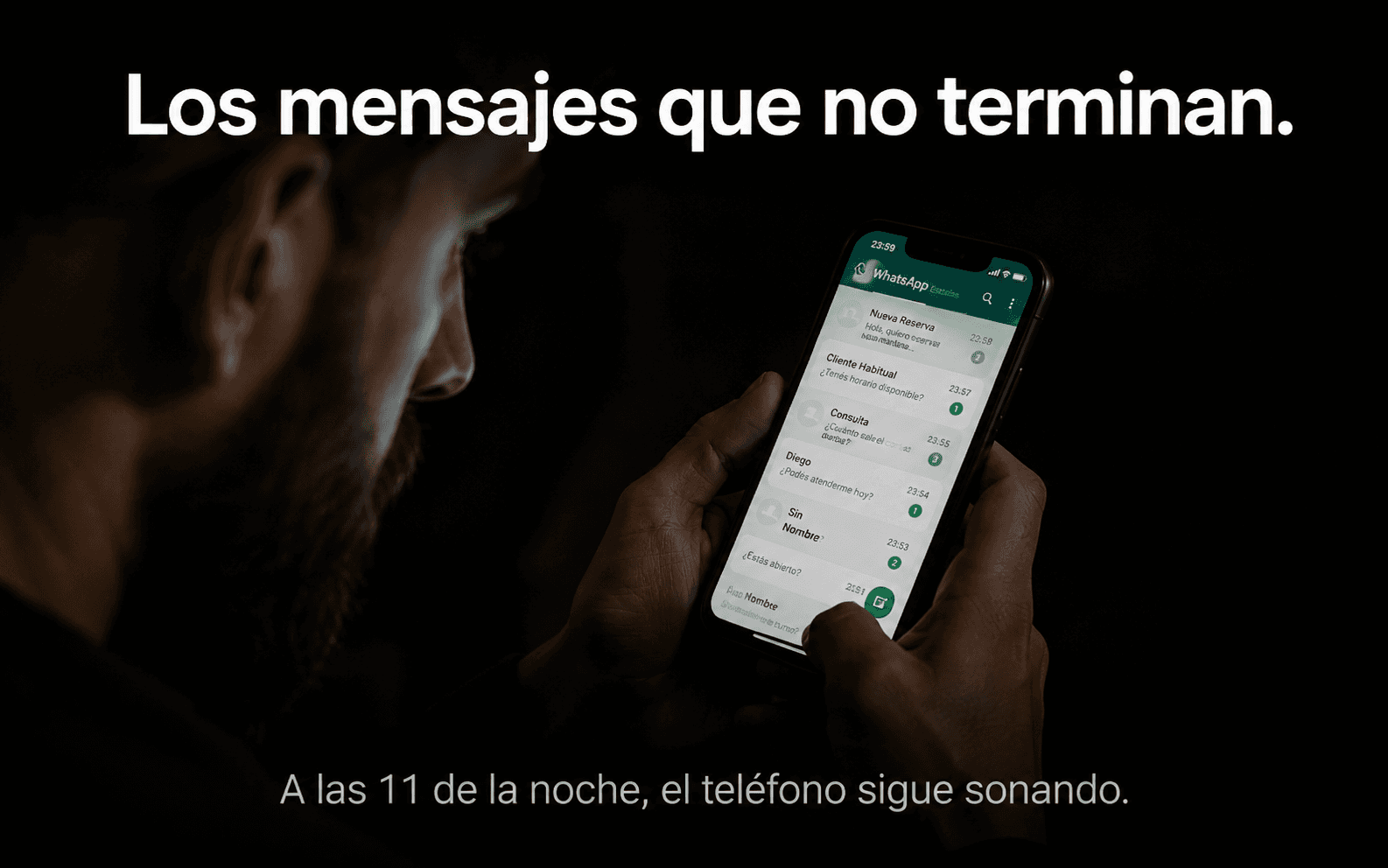 Mensajes de WhatsApp sin responder