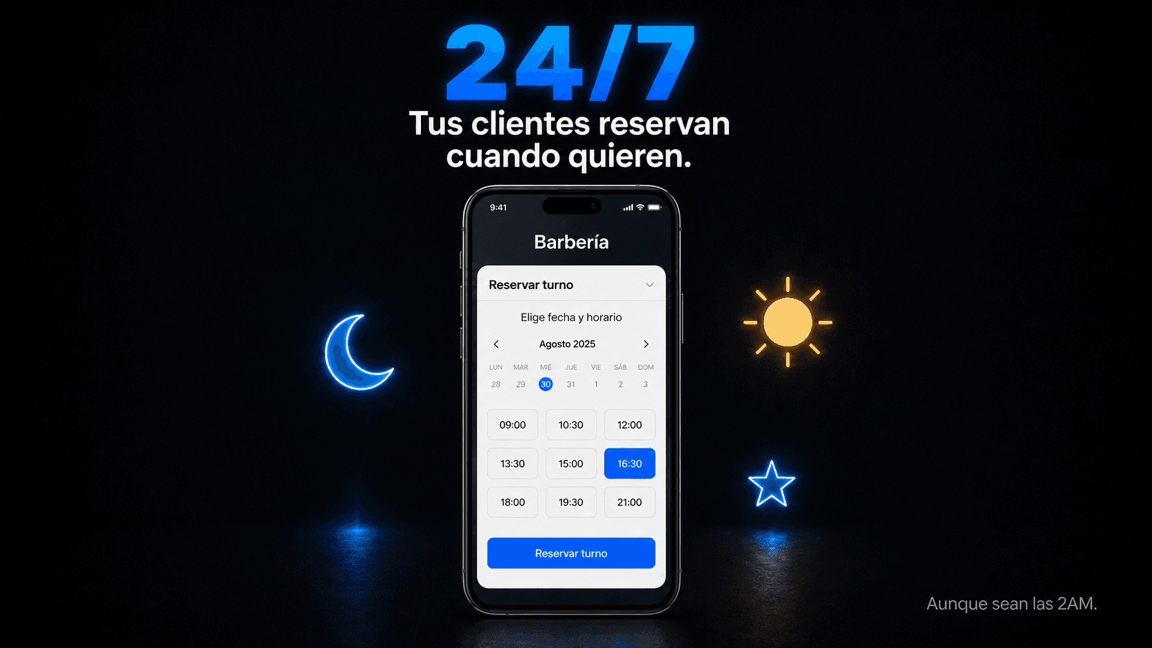 Reservas online 24/7