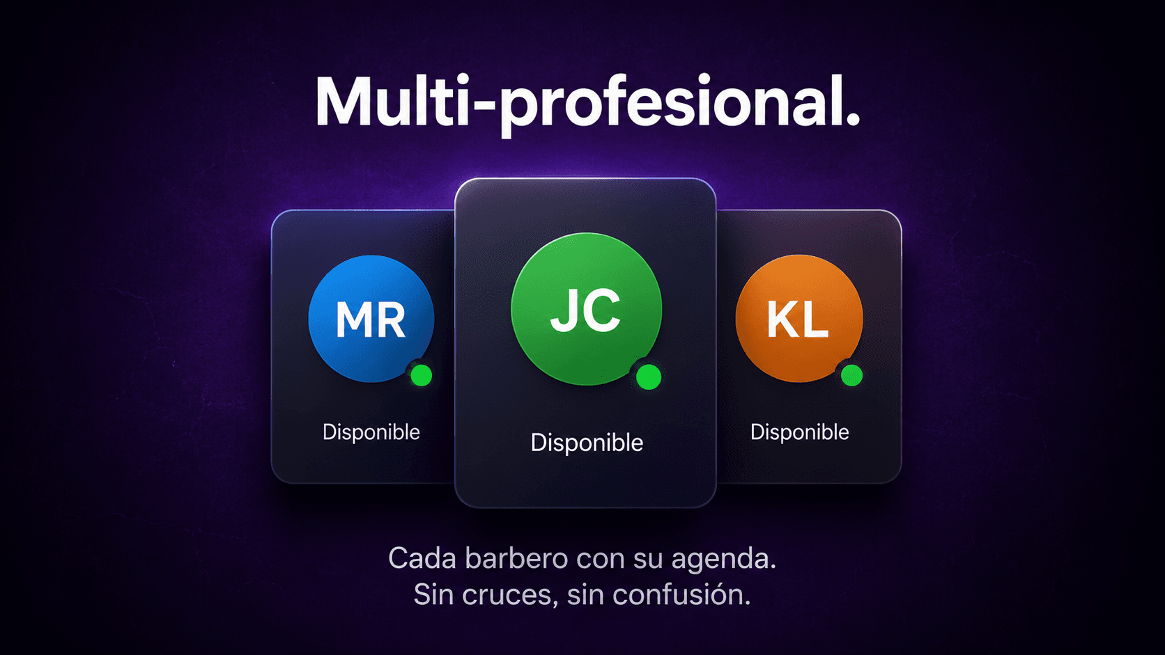 Agenda independiente por barbero