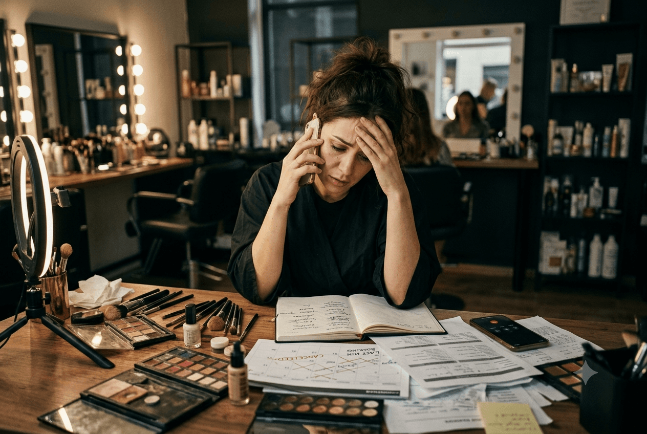 El problema en salones de maquillaje